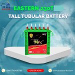 Eastern e-Max 6ETT 230T Premium Quality Tall Tubular battery