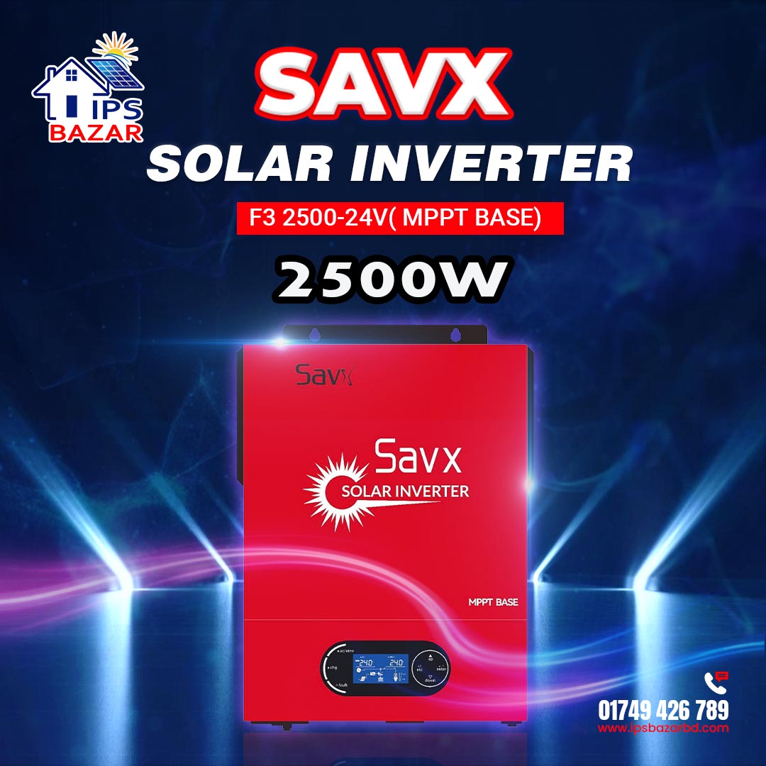 2500 Savx Solar Inverter F3 2500-24V( MPPT BASE) - Image 1